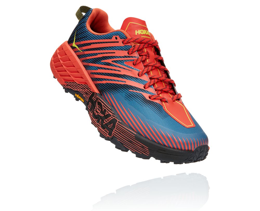 Hoka One One Speedgoat 4 Wides Herr Röda/Blå - SE-1221653
